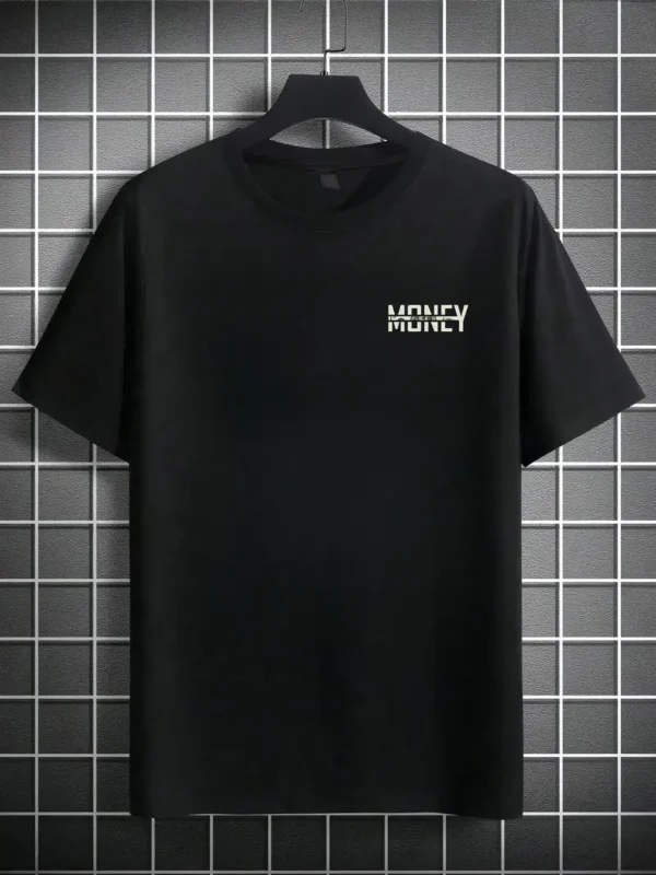 Men's Casual Graphic T-Shirt 100% Cotton Relaxed Fit Short Sleeve with Print - Machine Washable Streetwear Tee for Everyday Comfort, Allseason Apparel, Bold Statement Shirt - Image 5